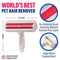 Reusable Pet Hair Remover Roller for Furniture & Cars